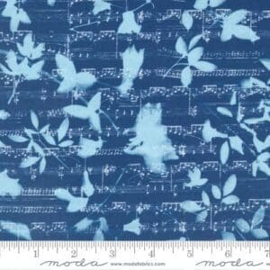 Bluebell Music Notes Prussian Blue