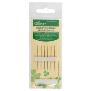 Clover Gold Eye Chenille No.24 Needles