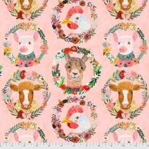 Farm Friends Farm Badges PEACH