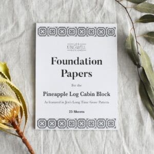 Pineapple Log Cabin Foundation Papers