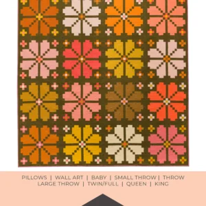 Knitted Blooms Quilt Pattern