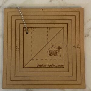 Acrylic Square Template Set Blue Barn