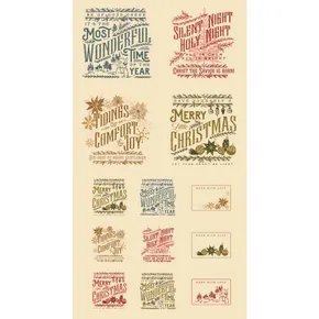 Old World Yuletide Panel