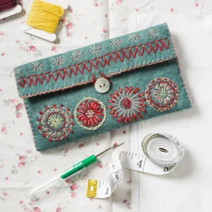 Sewing Pouch Embroidery Felt Kit