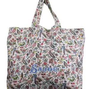 Maison Sajou Sewing Kit Large Tote Bag Coquecigrues