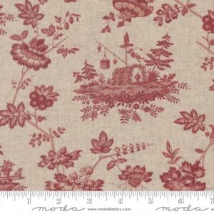 Fleur De Paris Jardinage Florals Scenic Pearl Garance Linen