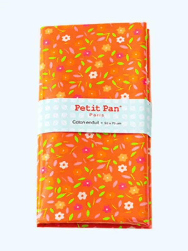peace and love orange oilcloth