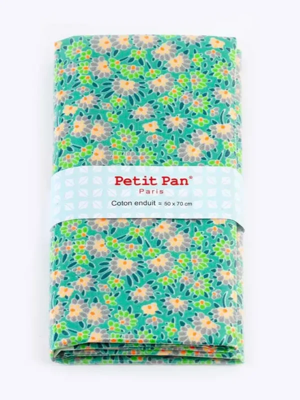 green calendula oilcloth